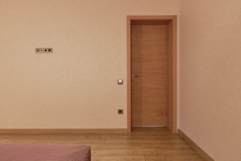 Veneer finish door panel