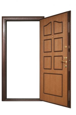 Spray paint finish door frame